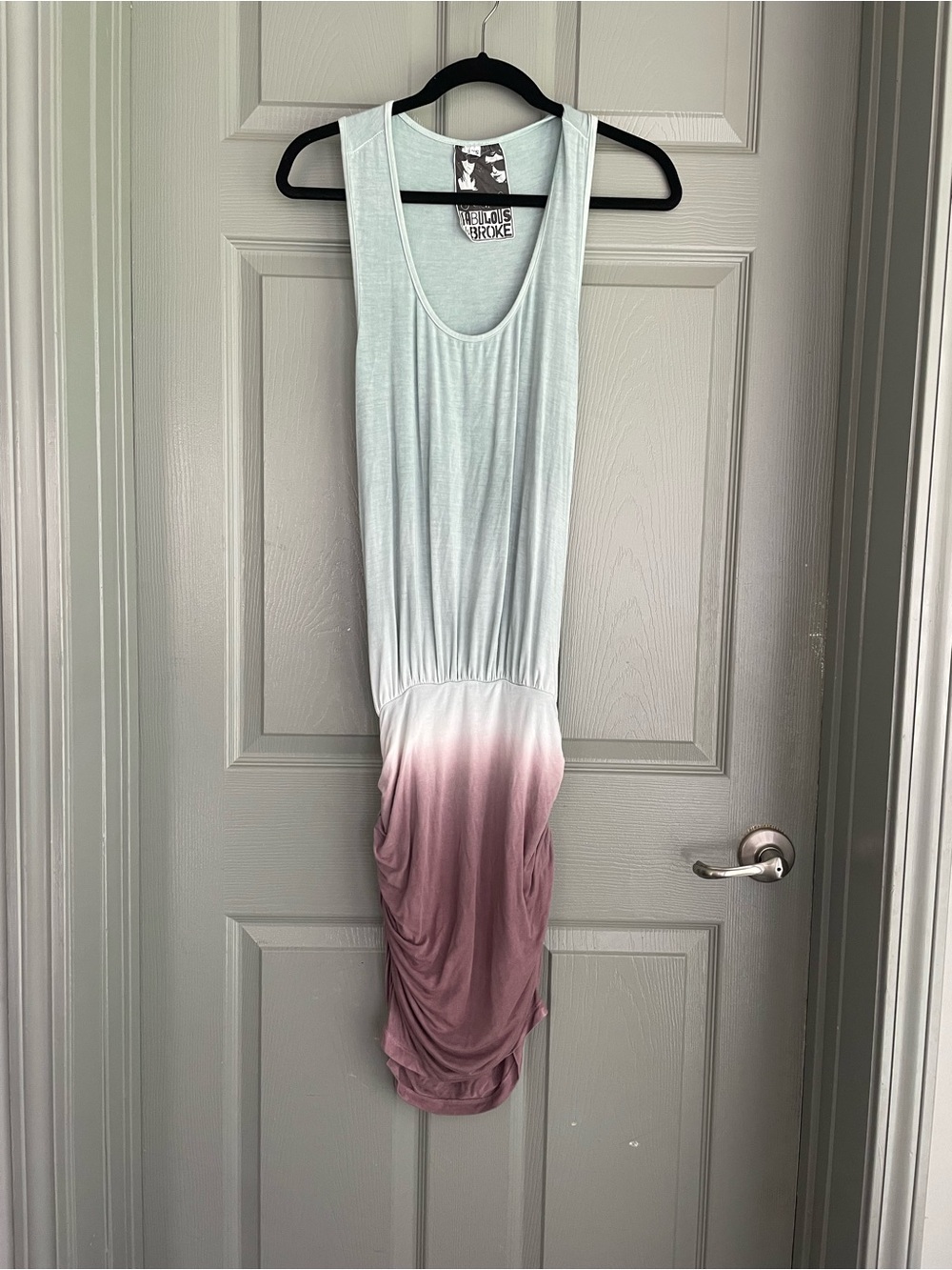 Young Fabulous & Broke Mint to Mauve Ombre Mini Dress